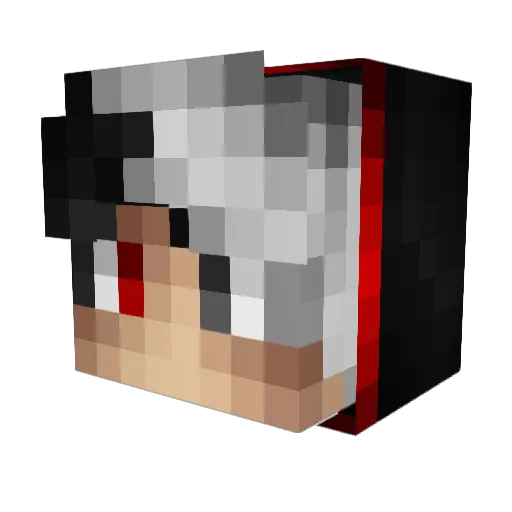 NekitCSgo Minecraft avatar head, 3D render