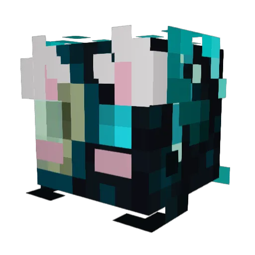 Nekit_VP Minecraft avatar head, 3D render