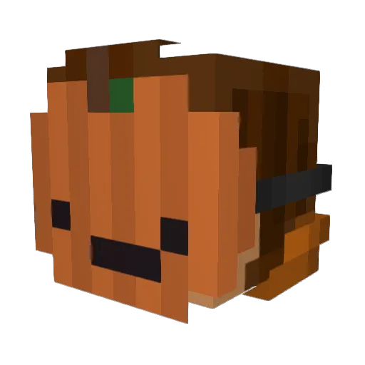 Neklur Minecraft avatar head, 3D render