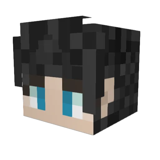Neko6468 Minecraft avatar head, 3D render