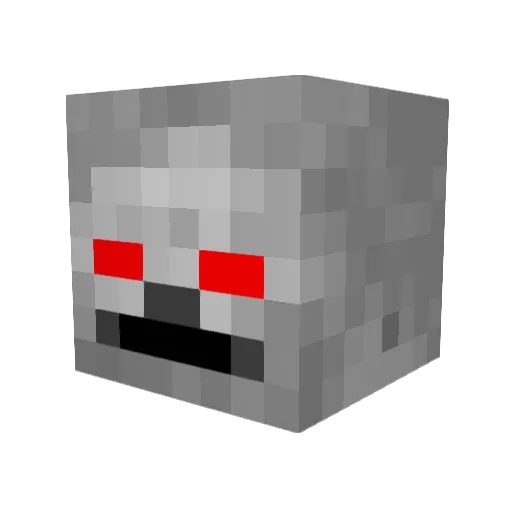 Neko97_ Minecraft avatar head, 3D render