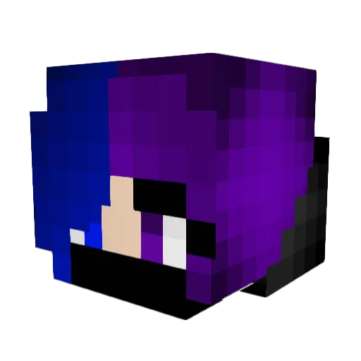 NekoAnime101 Minecraft avatar head, 3D render