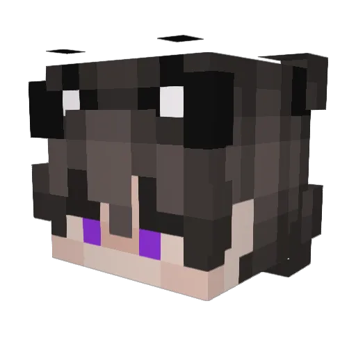 NekoBoyUWU Minecraft avatar head, 3D render