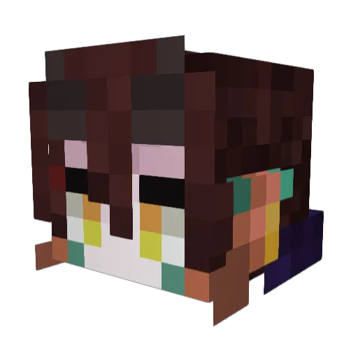 NekoDraw Minecraft avatar head, 3D render