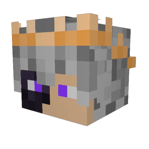 NekoESP Minecraft avatar head, 3D render