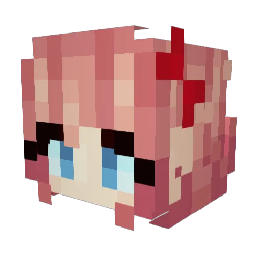 NekoGalaxy435 Minecraft avatar head, 3D render