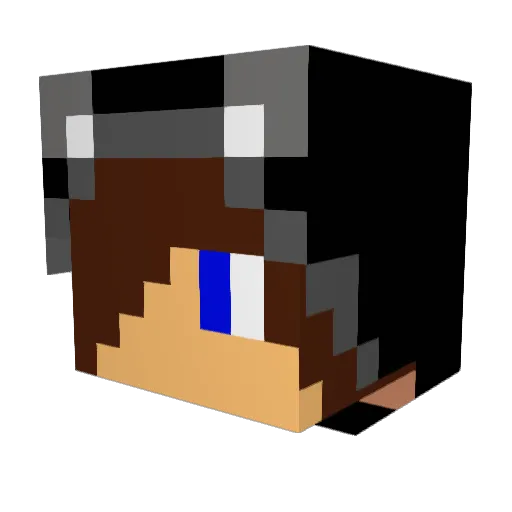 NekoHerrera Minecraft avatar head, 3D render