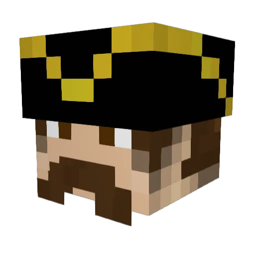 NekoMancer_wk Minecraft avatar head, 3D render
