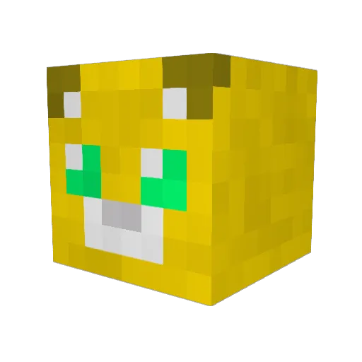 NekoMausu Minecraft avatar head, 3D render