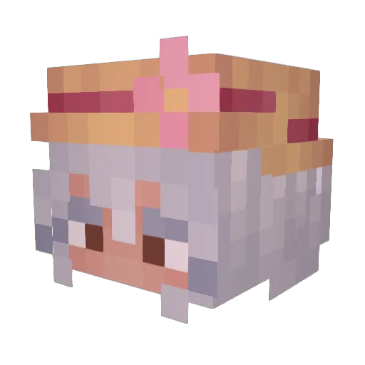 NekoMk13 Minecraft avatar head, 3D render
