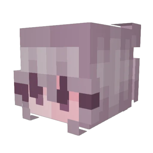 NekoTsuki65 Minecraft avatar head, 3D render