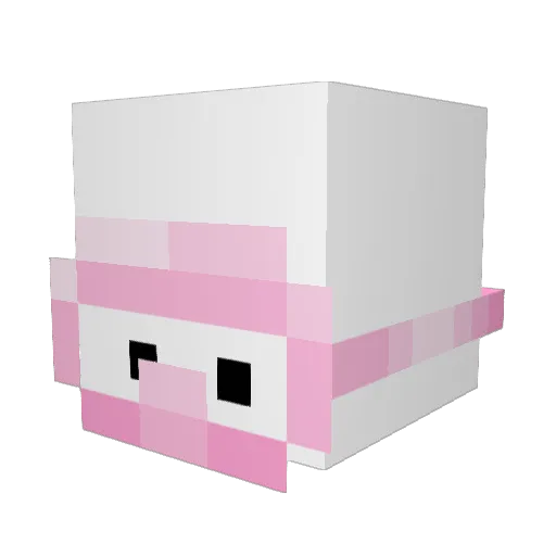 Neko_Altz Minecraft avatar head, 3D render