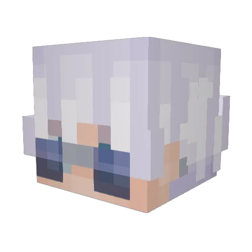 Neko_Elmo Minecraft avatar head, 3D render