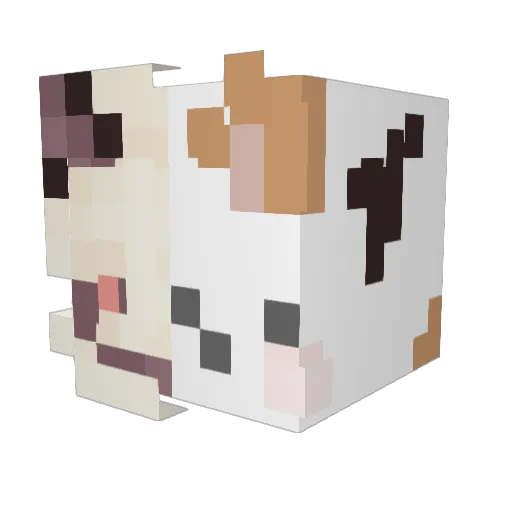 Neko_Jos Minecraft avatar head, 3D render