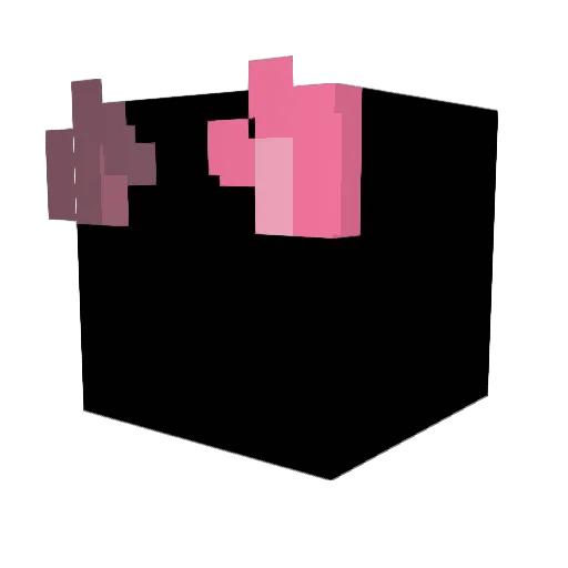 Nekone95 Minecraft avatar head, 3D render