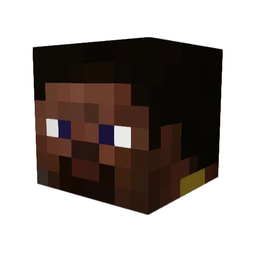 Nekorai Minecraft avatar head, 3D render