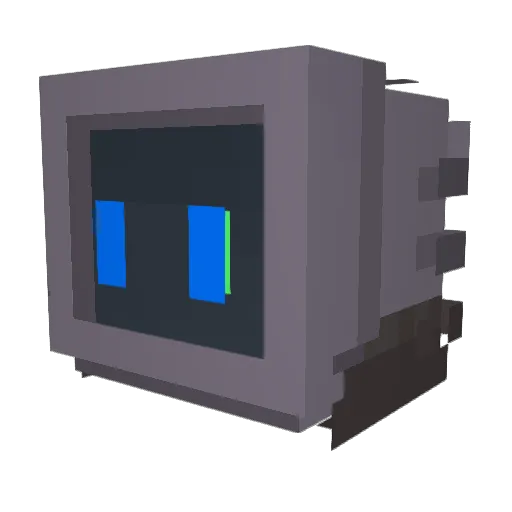 Nekotek Minecraft avatar head, 3D render