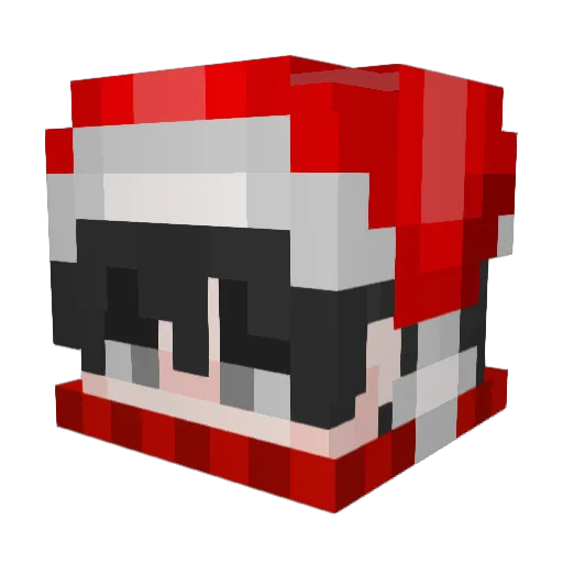 Nekra_ Minecraft avatar head, 3D render