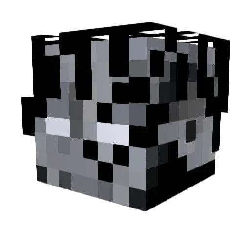 Nekro29 Minecraft avatar head, 3D render
