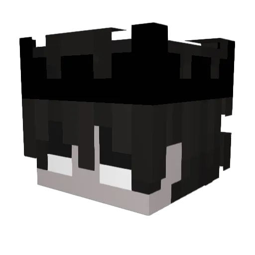 Nekrolame Minecraft avatar head, 3D render