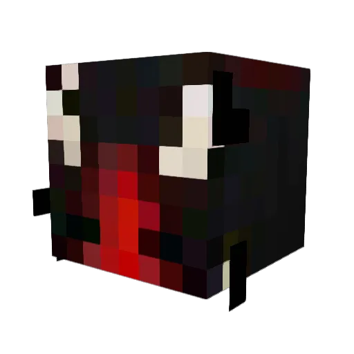 Nekrospect Minecraft avatar head, 3D render
