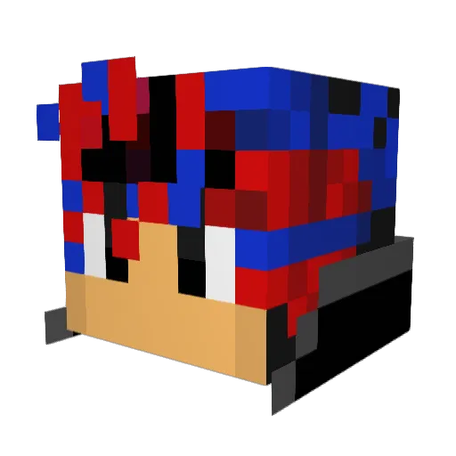 Neksusx Minecraft avatar head, 3D render