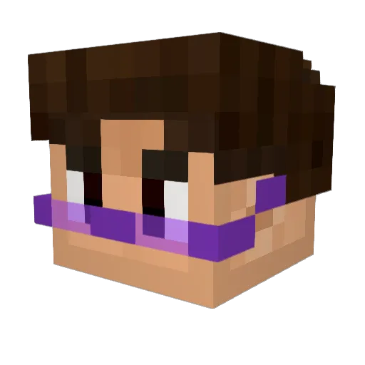 NektoP Minecraft avatar head, 3D render