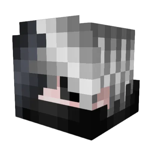 NektoTwo Minecraft avatar head, 3D render