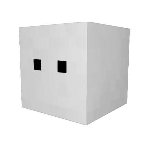 NelNelTime Minecraft avatar head, 3D render