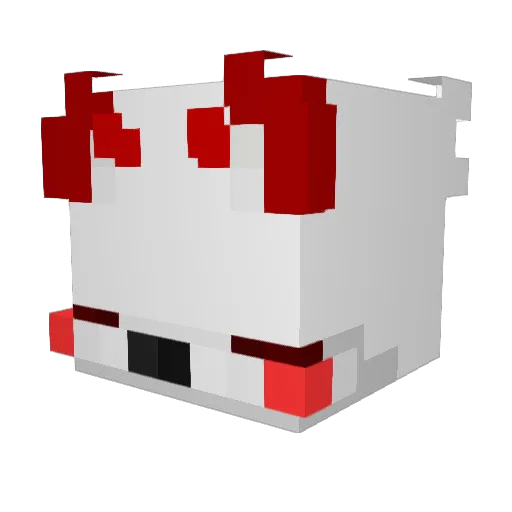 Nelahel Minecraft avatar head, 3D render
