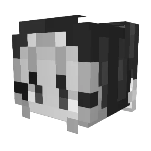 Neldea Minecraft avatar head, 3D render