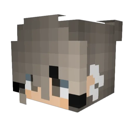Nele188 Minecraft avatar head, 3D render