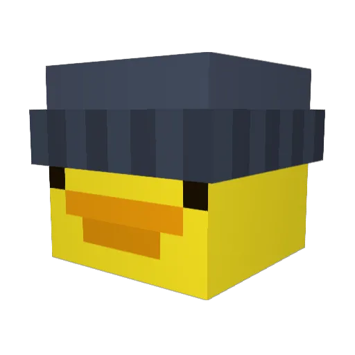 Neleric Minecraft avatar head, 3D render