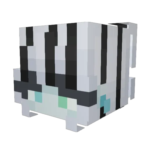 Neli_05 Minecraft avatar head, 3D render