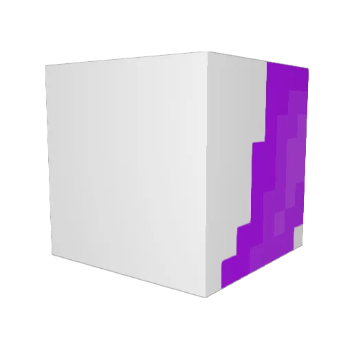 Nelihac Minecraft avatar head, 3D render
