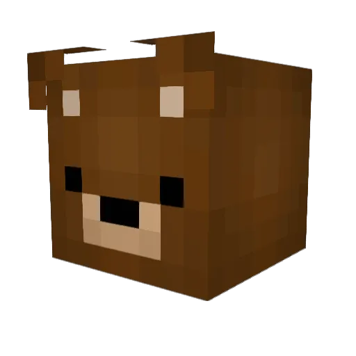 Nelkyy Minecraft avatar head, 3D render