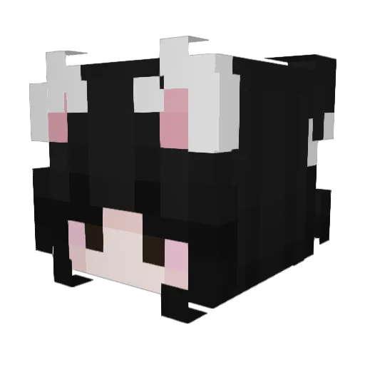 NellZoan Minecraft avatar head, 3D render