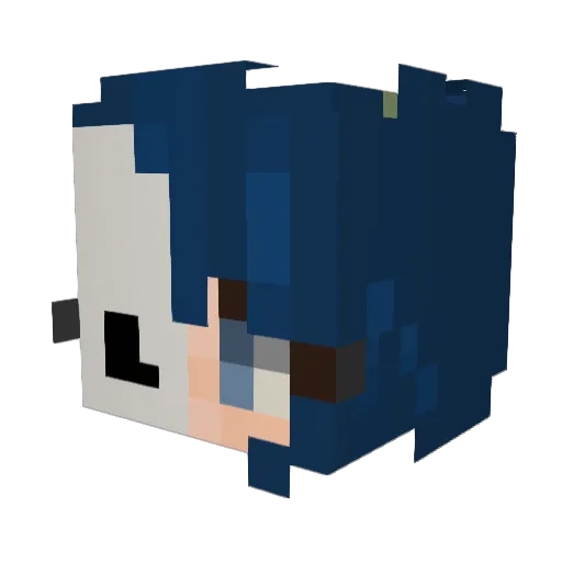 Nella_Cappo Minecraft avatar head, 3D render