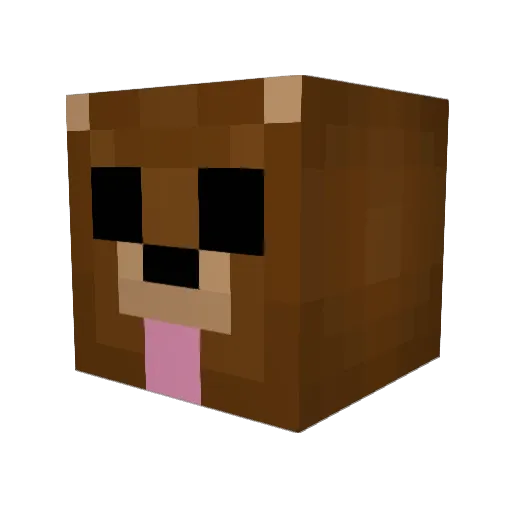 Nellaye Minecraft avatar head, 3D render