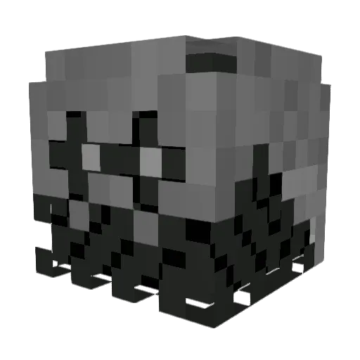 Nellopa Minecraft avatar head, 3D render