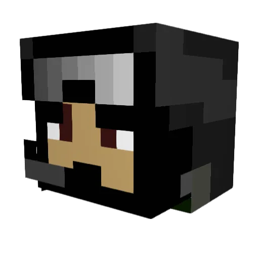 Nellroy Minecraft avatar head, 3D render