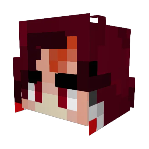 NellyPoo10 Minecraft avatar head, 3D render
