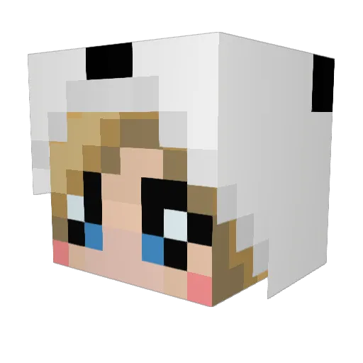 Nelly_2002 Minecraft avatar head, 3D render