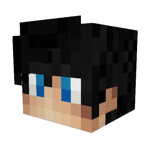 Nelnarra Minecraft avatar head, 3D render
