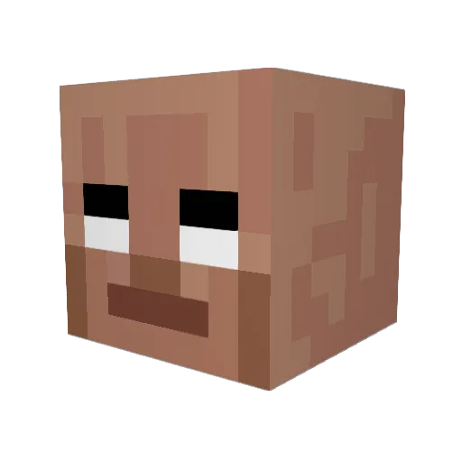 Nelo98 Minecraft avatar head, 3D render