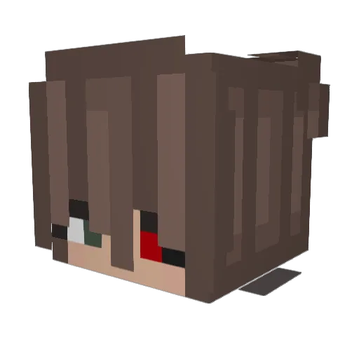 Neloxym Minecraft avatar head, 3D render