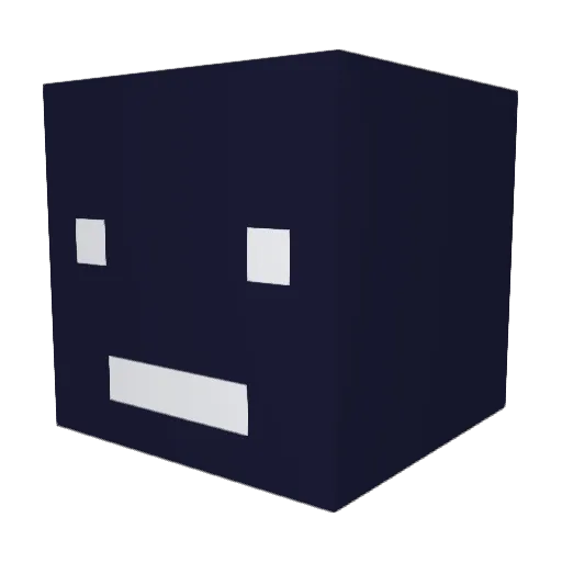 Nelpi Minecraft avatar head, 3D render