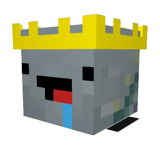 Nels1to Minecraft avatar head, 3D render
