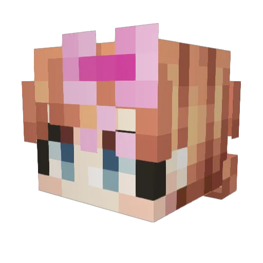 NelsonComePostre Minecraft avatar head, 3D render