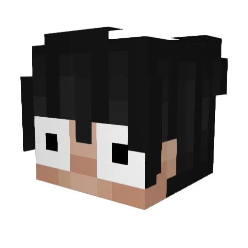 Nelson_Fos_INA Minecraft avatar head, 3D render